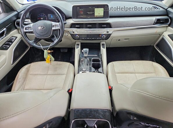 5XYP34HC0LG083651 2020 KIA TELLURIDE Белый Вид панели приборов