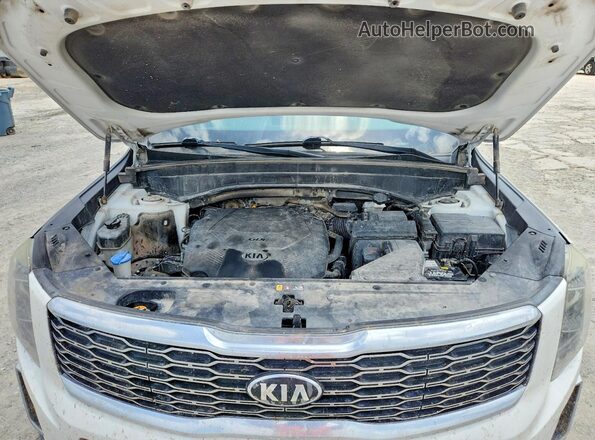 5XYP34HC0LG083651 2020 KIA TELLURIDE Белый Вид задней части салона