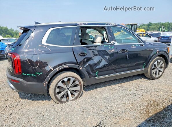 5XYP34HC0MG166093 2021 KIA TELLURIDE Черный Задняя правая четверть