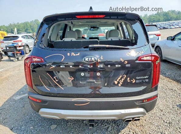 5XYP34HC0MG166093 2021 KIA TELLURIDE Черный Вид сзади
