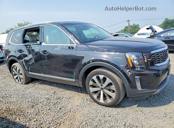5XYP34HC0MG166093 2021 KIA TELLURIDE Черный Передняя правая четверть