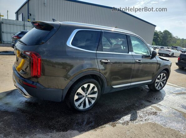 5XYP34HC0NG307133 2022 KIA TELLURIDE Gray Trasero derecho