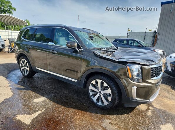 5XYP34HC0NG307133 2022 KIA TELLURIDE Gray Delantero derecho