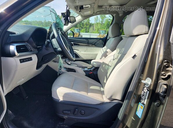 5XYP34HC0NG307133 2022 KIA TELLURIDE Gray Vista interior delantera
