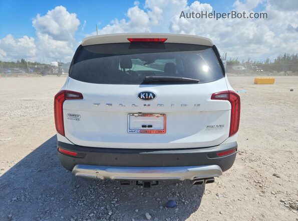 5XYP34HC2LG018252 2020 KIA TELLURIDE White უკანა ხედი