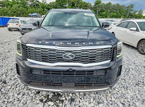 5XYP34HC3LG019006 2020 KIA TELLURIDE Black Front view