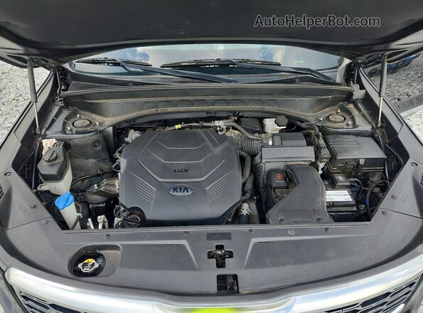5XYP34HC3LG019006 2020 KIA TELLURIDE Black Engine compartment view
