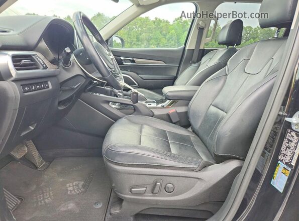 5XYP34HC3LG019006 2020 KIA TELLURIDE Black Front interior view