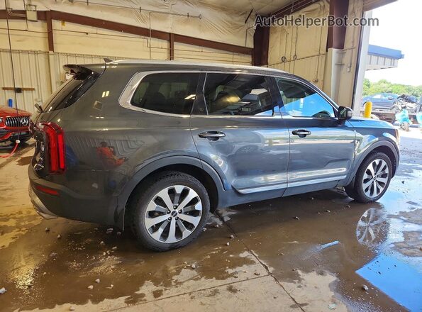 5XYP34HC3MG183406 2021 KIA TELLURIDE Угольный Задняя правая четверть