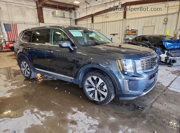 5XYP34HC3MG183406 2021 KIA TELLURIDE Угольный Передняя правая четверть
