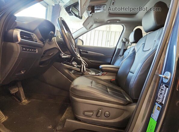 5XYP34HC3MG183406 2021 KIA TELLURIDE Угольный Вид салона спереди