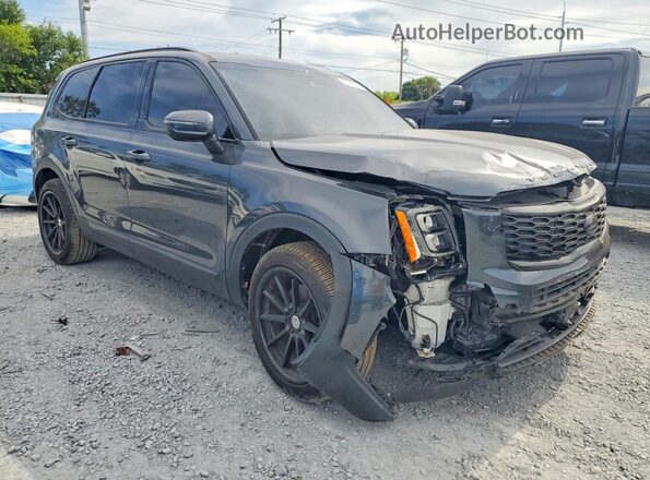5XYP34HC5MG106150 2021 KIA TELLURIDE Gray Delantero derecho
