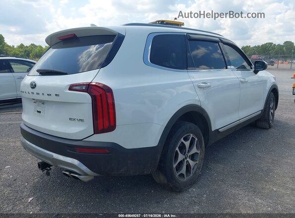 5XYP34HC6LG008758 2020 KIA TELLURIDE White Задня права чверть