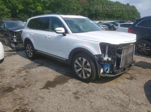 5XYP34HC6NG270749 2022 KIA TELLURIDE Белый Передняя правая четверть
