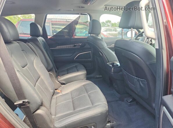 5XYP34HC7NG232379 2022 KIA TELLURIDE Бордовый Вид задней части салона
