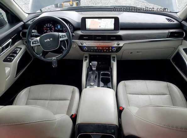 5XYP34HC7NG302723 2022 KIA TELLURIDE Gray Dashboard view