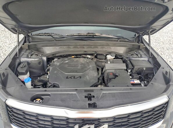 5XYP34HC7NG302723 2022 KIA TELLURIDE Gray Rear interior view