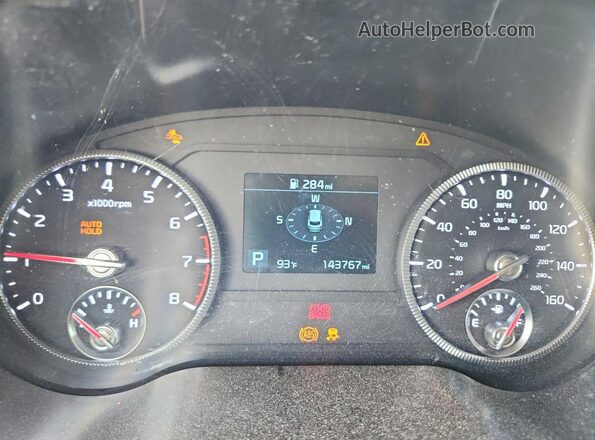 5XYP34HC8LG035976 2020 KIA TELLURIDE White Instrument cluster view