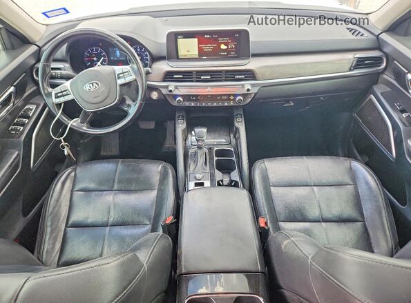 5XYP34HC8LG035976 2020 KIA TELLURIDE White Dashboard view