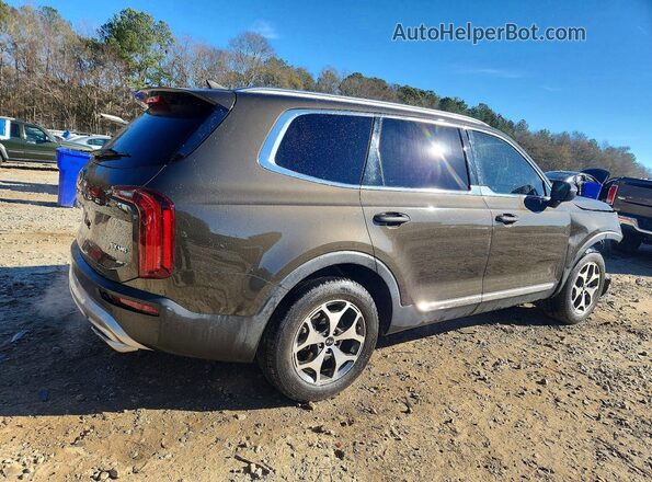 5XYP34HC9LG002274 2020 KIA TELLURIDE Коричневый Задняя правая четверть