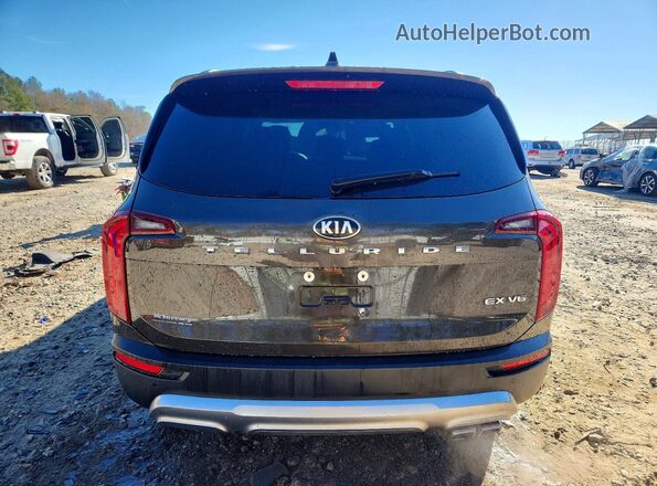 5XYP34HC9LG002274 2020 KIA TELLURIDE Коричневый Вид сзади