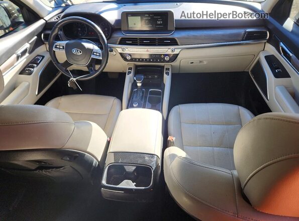 5XYP34HC9LG002274 2020 KIA TELLURIDE Коричневый Вид панели приборов