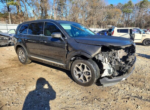 5XYP34HC9LG002274 2020 KIA TELLURIDE Коричневый Передняя правая четверть