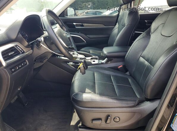 5XYP34HC9NG279493 2022 KIA TELLURIDE Black Widok wnętrza z przodu