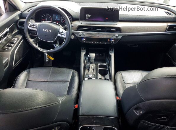 5XYP34HC9NG279493 2022 KIA TELLURIDE Black Widok deski rozdzielczej