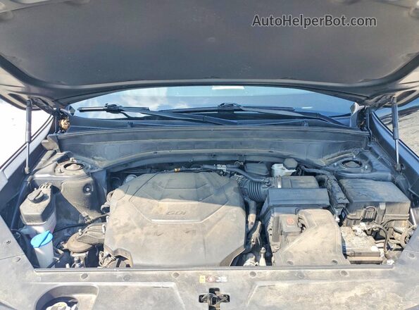 5XYP34HC9NG279493 2022 KIA TELLURIDE Black Widok komory silnika