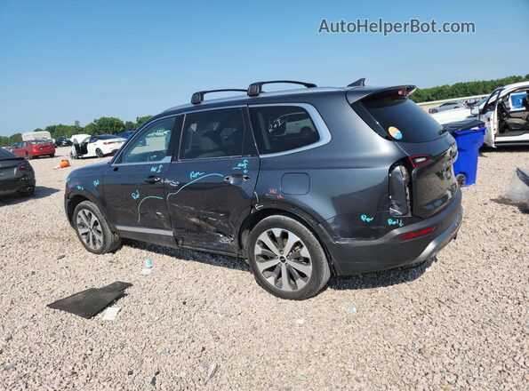 5XYP34HC9NG283530 2022 KIA TELLURIDE Gray Trasero izquierdo