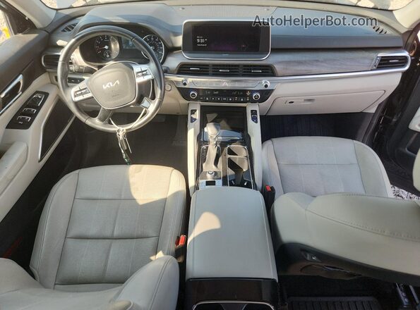 5XYP34HC9NG283530 2022 KIA TELLURIDE Gray Vista del salpicadero