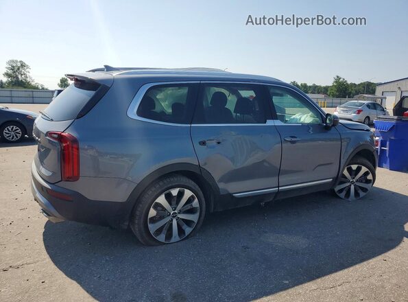 5XYP34HC9NG304022 2022 KIA TELLURIDE Серебряный Задняя правая четверть