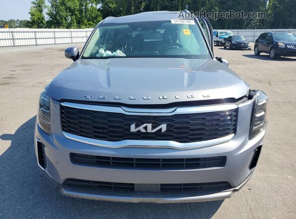 5XYP34HC9NG304022 2022 KIA TELLURIDE Серебряный Вид спереди