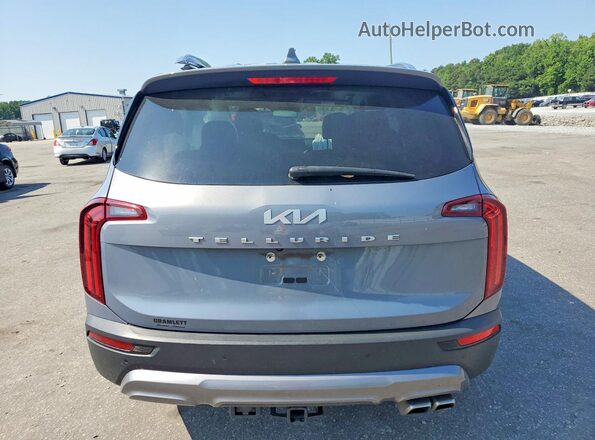 5XYP34HC9NG304022 2022 KIA TELLURIDE Серебряный Вид сзади