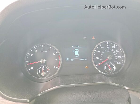 5XYP34HCXLG034053 2020 KIA TELLURIDE Burgundy Instrument cluster view