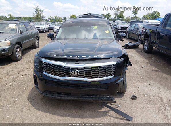 5XYP34HCXMG125809 2021 KIA TELLURIDE Черный Вид задней части салона