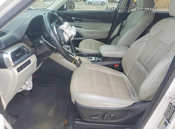 5XYP34HCXMG170605 2021 KIA TELLURIDE White წინა სალონის ხედი
