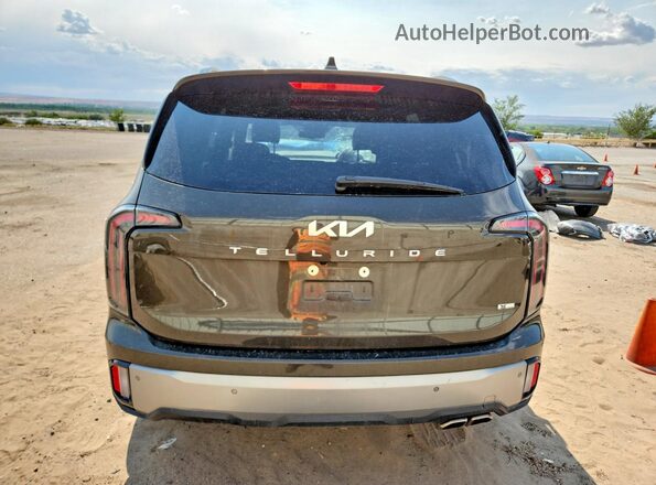 5XYP3DGC2PG410154 2023 KIA TELLURIDE Коричневый Вид сзади