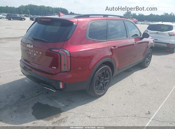 5XYP3DGC2RG538459 2024 KIA TELLURIDE Red უკანა მარჯვენა