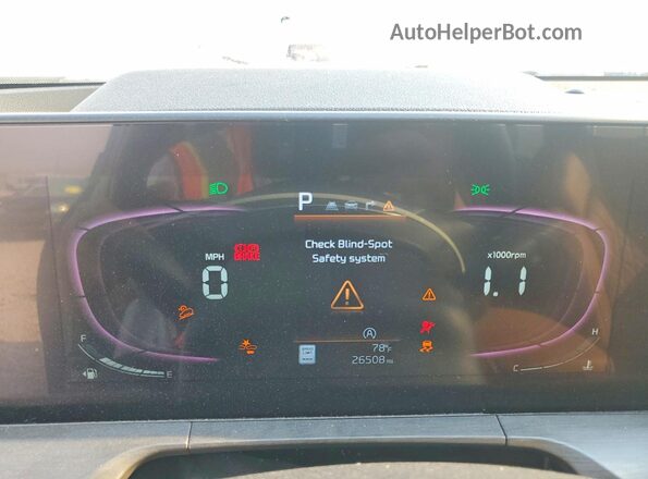 5XYP3DGC4RG476238 2024 KIA TELLURIDE Green Instrument cluster view