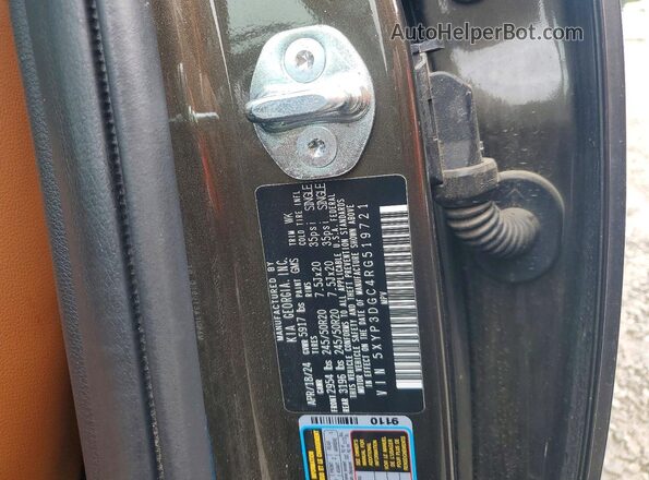 5XYP3DGC4RG519721 2024 KIA TELLURIDE Gray VIN կոդի պիտակի տեսք