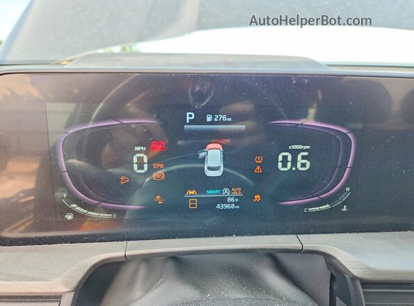 5XYP3DGC5PG343422 2023 KIA TELLURIDE Gray Vista del cuadro de instrumentos