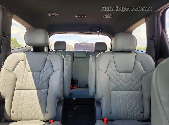 5XYP3DGC6PG348175 2023 KIA TELLURIDE Black Rear seats view