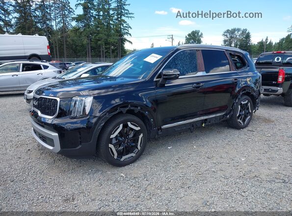 5XYP3DGC8RG485850 2024 KIA TELLURIDE Black Առջևի ձախ երեք քառորդ տեսարան