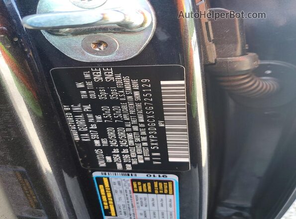 5XYP3DGCXSG725129 2025 KIA TELLURIDE Charcoal VIN կոդի պիտակի տեսք