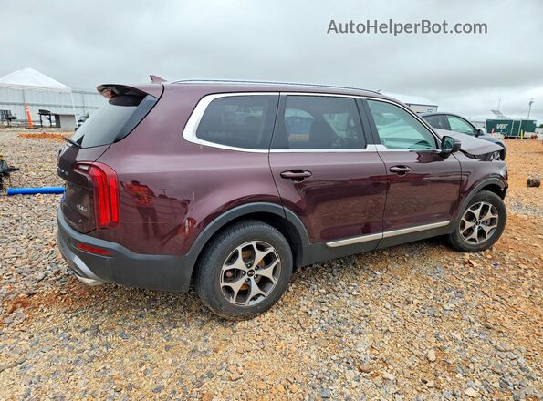 5XYP3DHC0LG024938 2020 KIA TELLURIDE Maroon Задня права чверть
