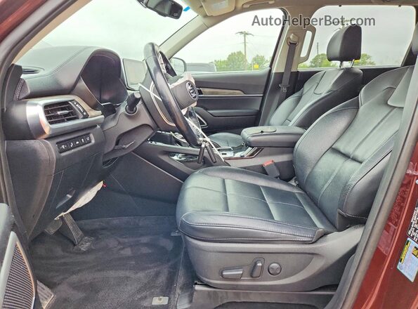 5XYP3DHC0LG024938 2020 KIA TELLURIDE Maroon Вид салону спереду
