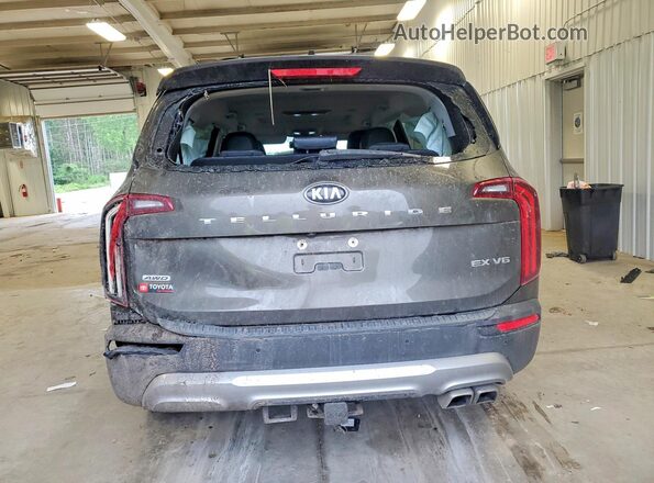 5XYP3DHC0LG027614 2020 KIA TELLURIDE Green Հետևի տեսք