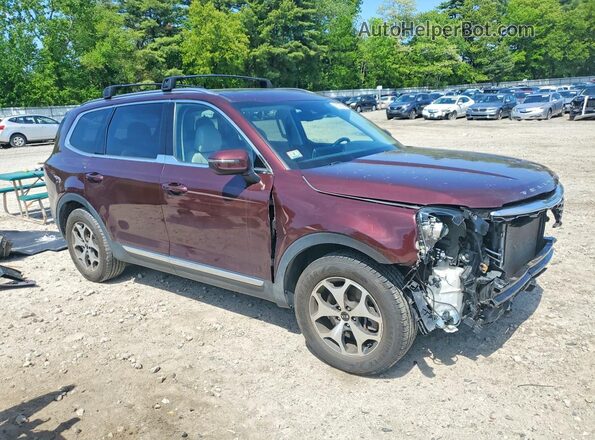 5XYP3DHC0LG090535 2020 KIA TELLURIDE Burgundy Առջևի աջ